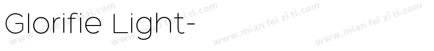 Glorifie Light字体转换
